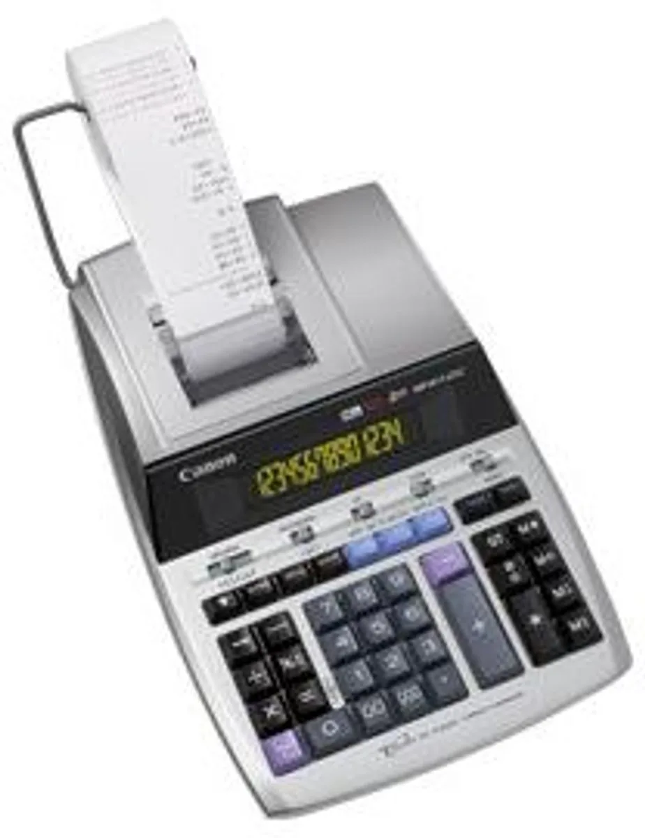 MP1411-LTSC calculator Desktop Rekenmachine met printer de Canon en Argent – photo produit