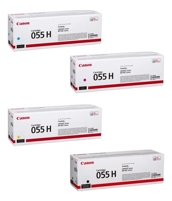 Original 055H Toner 4er Multipack - hohe Ergiebigkeit de Canon – photo produit