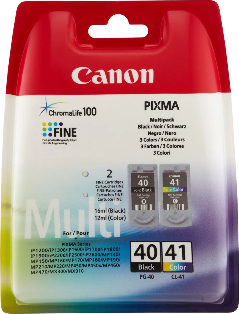 Original Ink Cartridge Canon PG-40 / CL-41 by Canon in Black, Cyaan, Magenta, Yellow – product photo