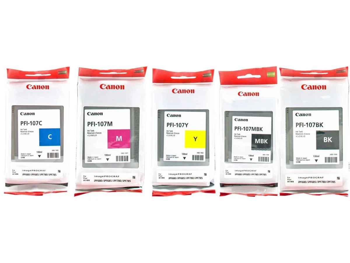 Original PFI-107 Druckerpatronen - 5er Multipack de Canon – photo produit