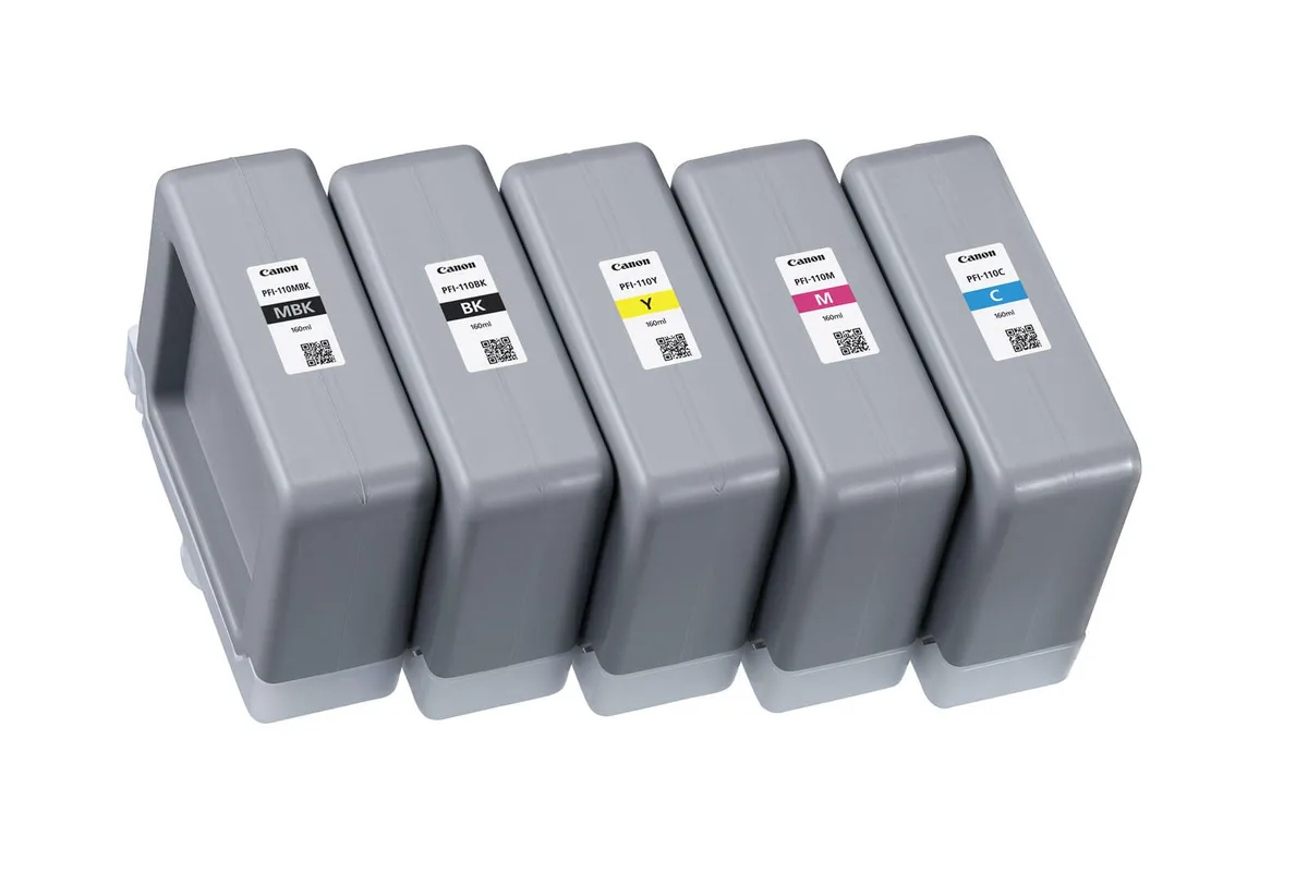 Original PFI-110 Druckerpatronen - 5er Multipack fra Canon – produktbillede