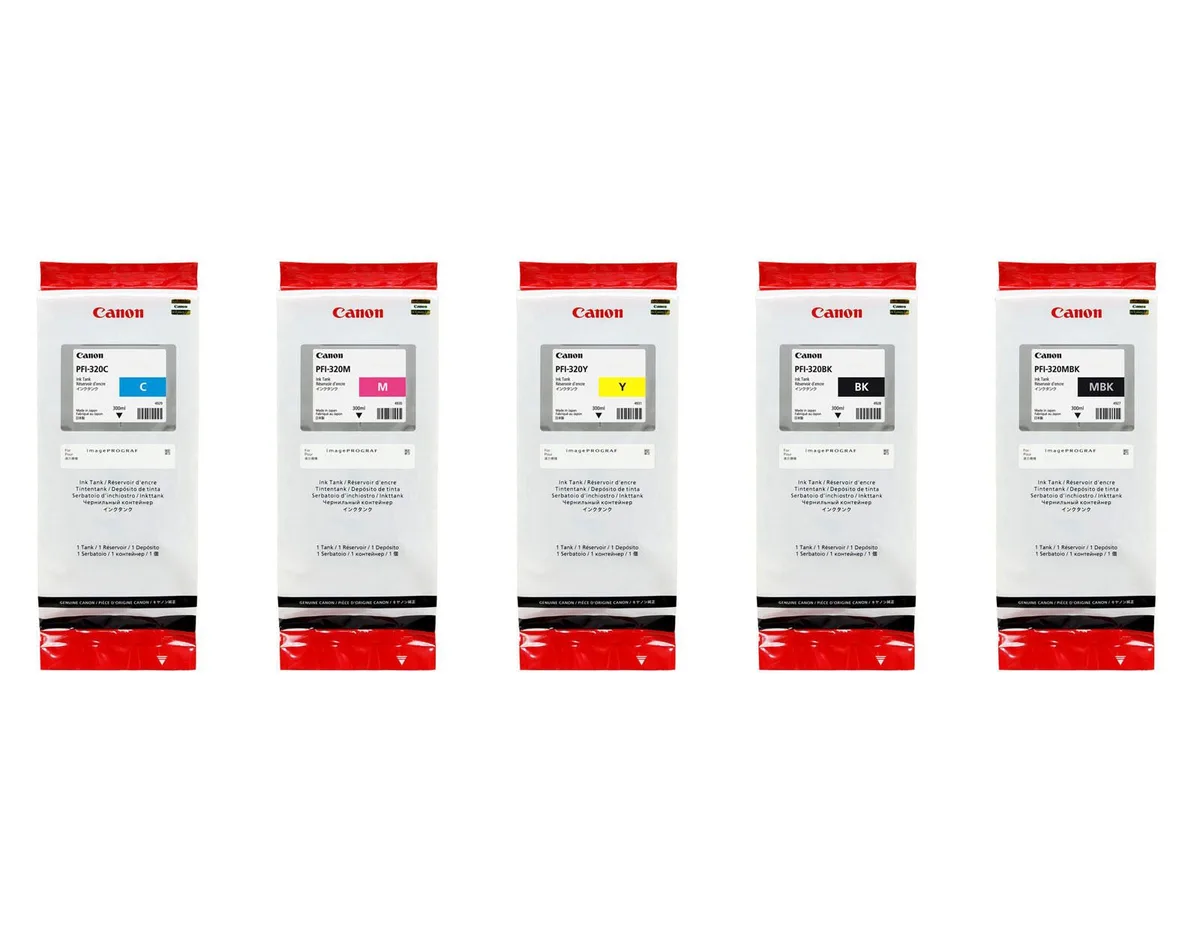 Original PFI-320 Druckerpatronen - 5er Multipack von Canon – Produktfoto