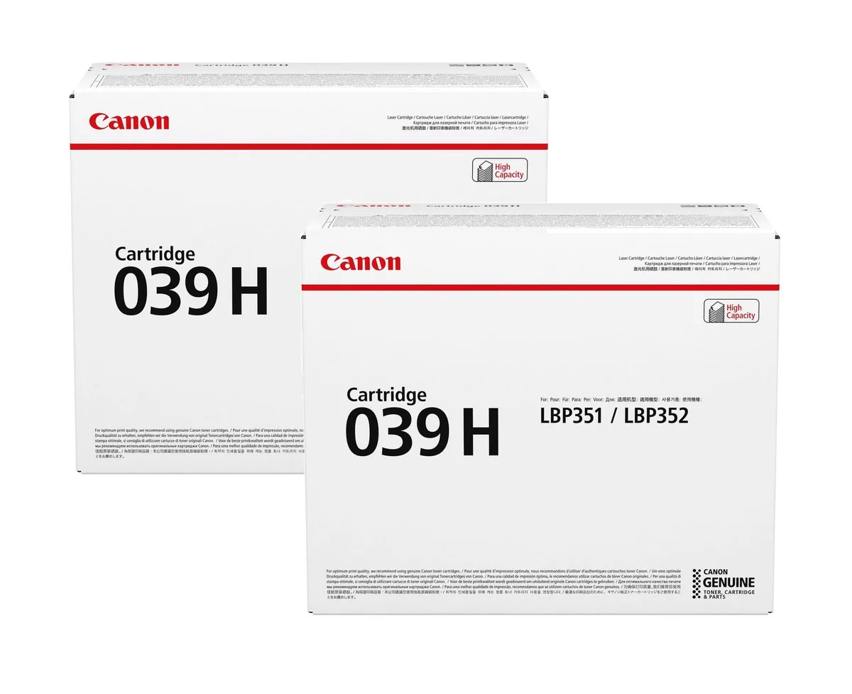Original Toner 039H Doppelpack schwarz (OP0288C001) von Canon – Produktfoto