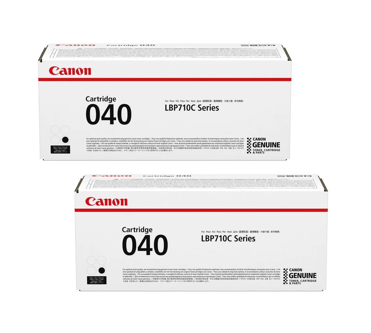 Original Toner 040 Doppelpack schwarz (OP0460C001DP) von Canon – Produktfoto