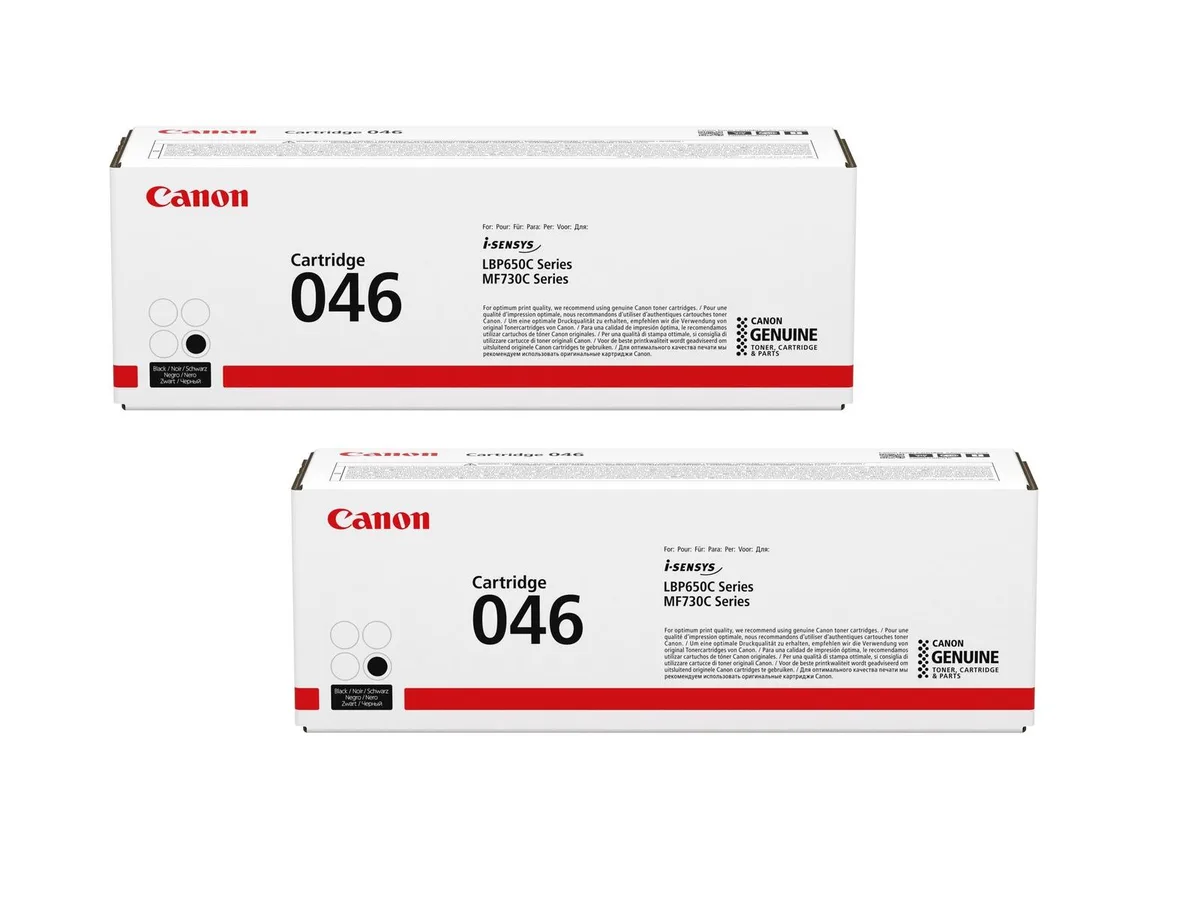 Original Toner 046 Doppelpack schwarz (OP1250C002DP) von Canon – Produktfoto