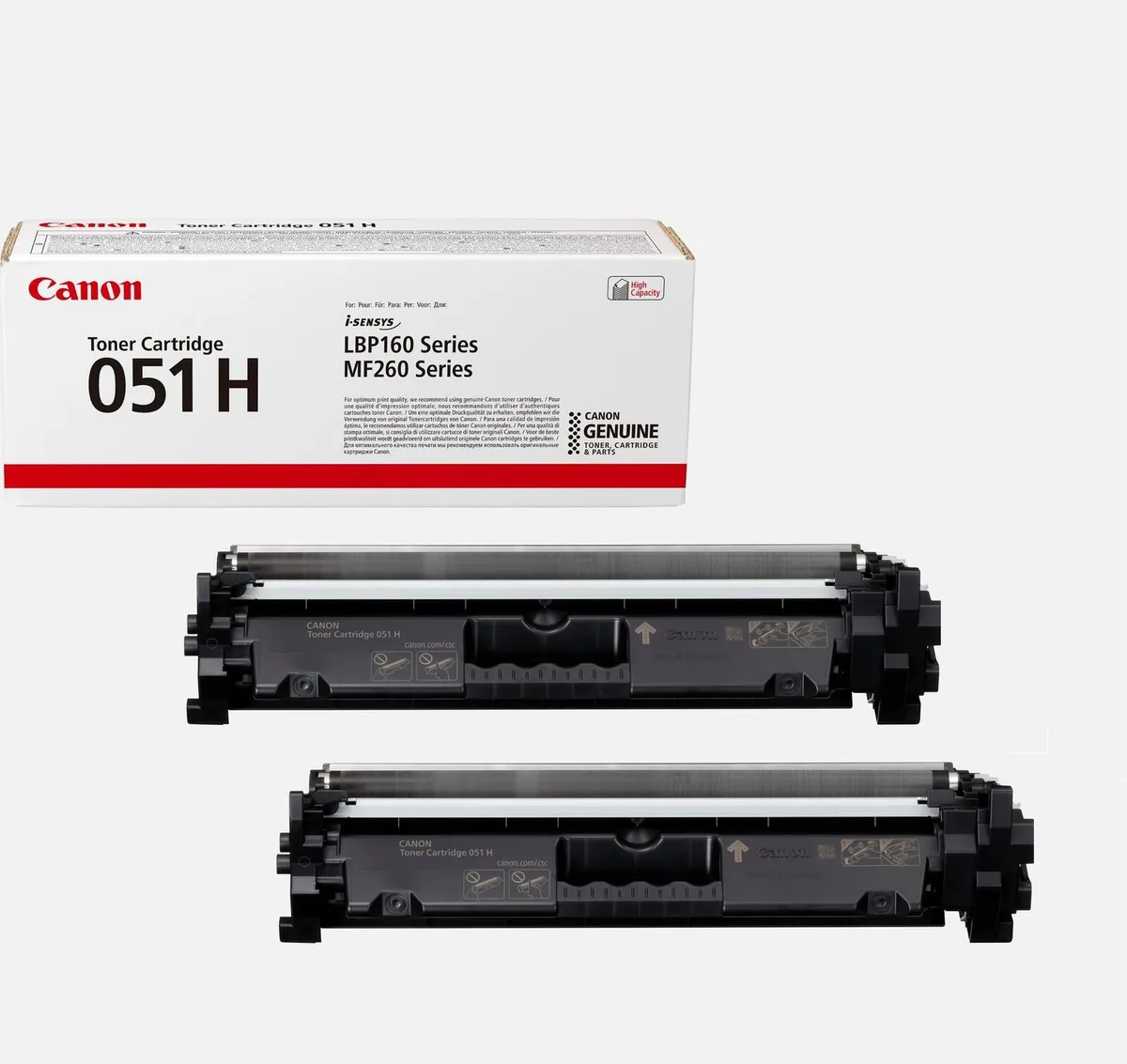 Original Toner 051H Doppelpack schwarz hohe Ergiebigkeit (OP2169C002DP) fra Canon – produktbillede