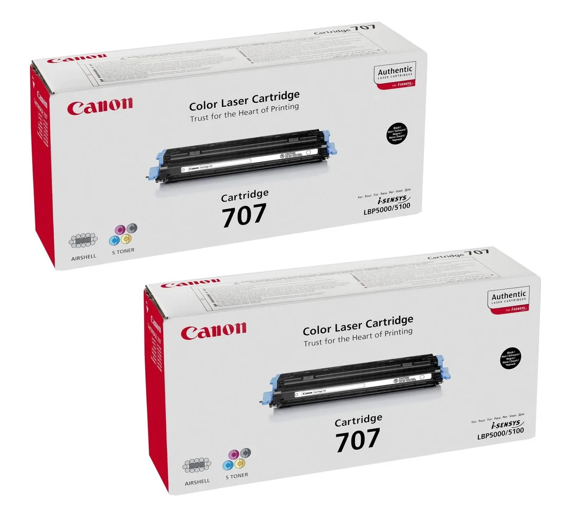 Original Toner 707BK Doppelpack schwarz (OP9424A004DP) von Canon – Produktfoto