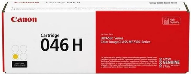 Original Toner Canon 046 H Yellow de Canon en Jaune – photo produit