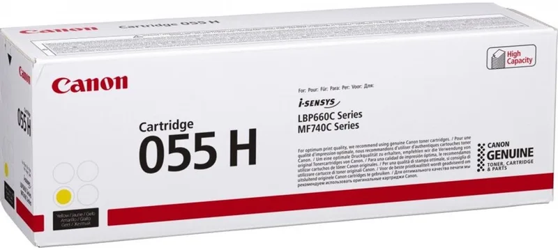 Original Toner Canon 055H fra Canon i Gul – produktbillede