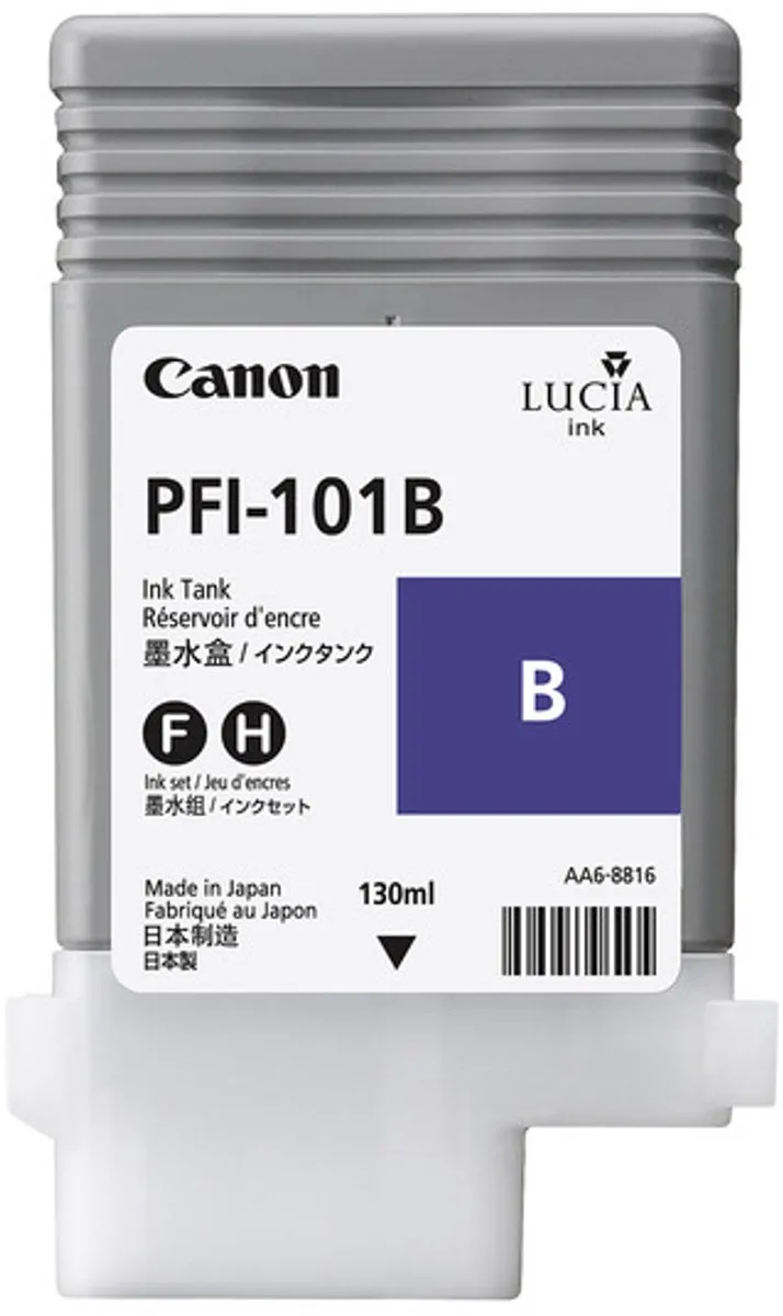 PFI-101B - Inktcartridge by Canon in Cyaan – product photo