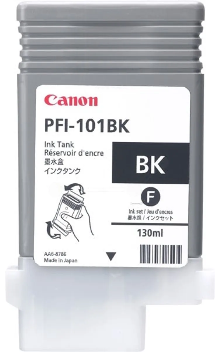 PFI-101BK Inktcartridge - Pigment de Canon en Noir – photo produit