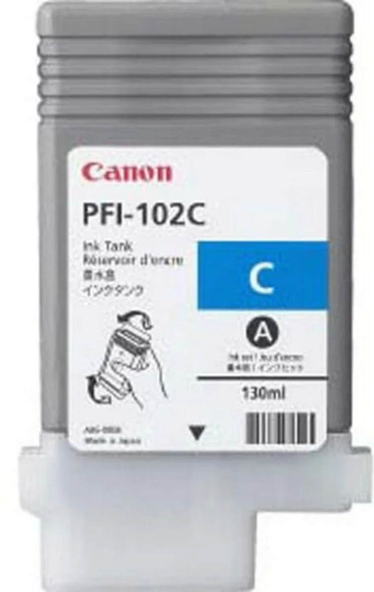 PFI-102C - Inktcartridge by Canon in Cyaan – product photo
