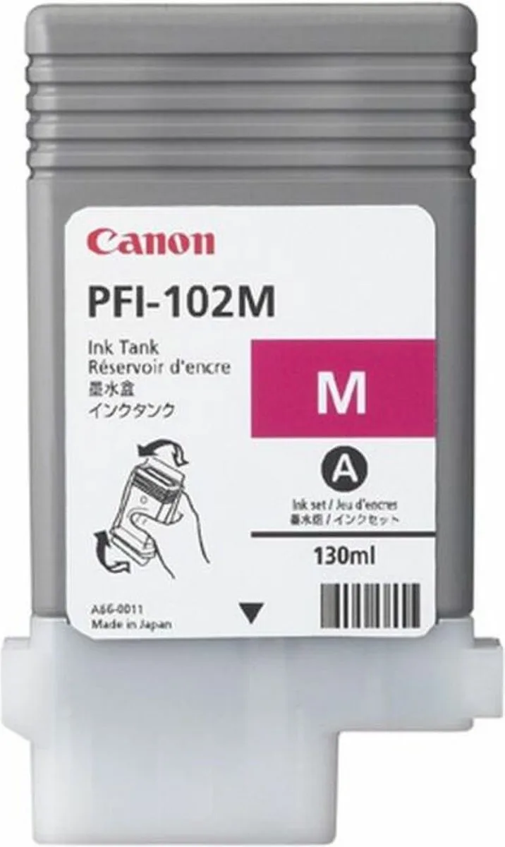 PFI-102M - Inktcartridge von Canon in Magenta – Produktfoto