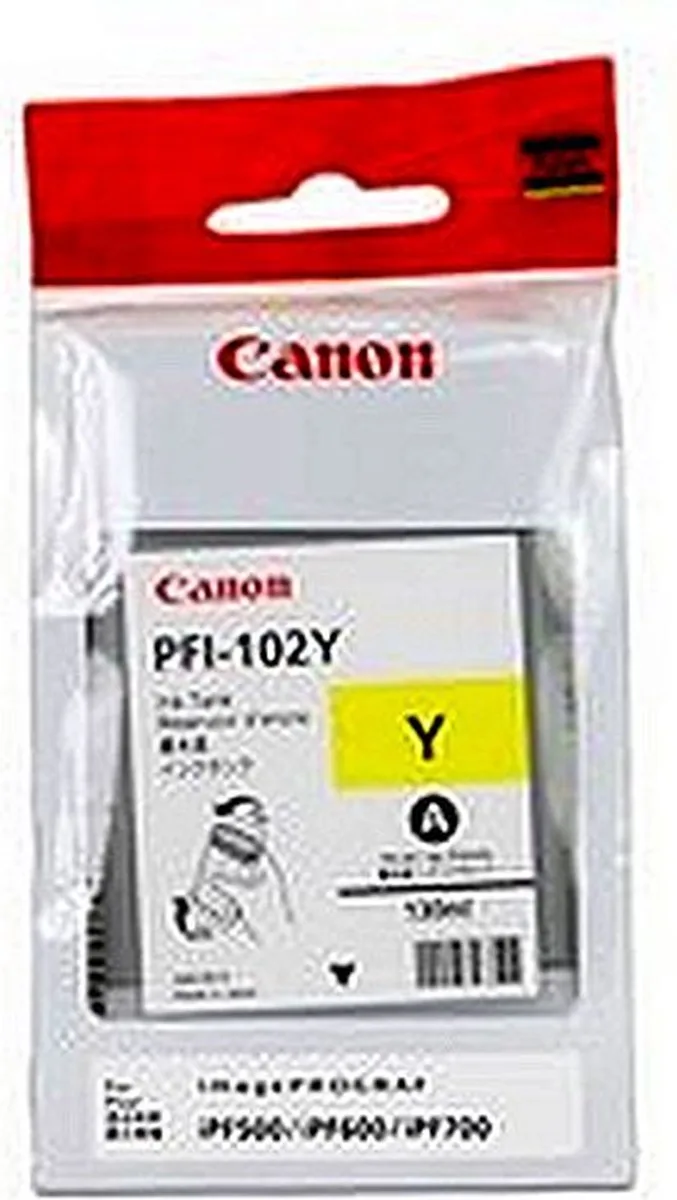 PFI-102Y - Inktcartridge by Canon in Yellow – product photo