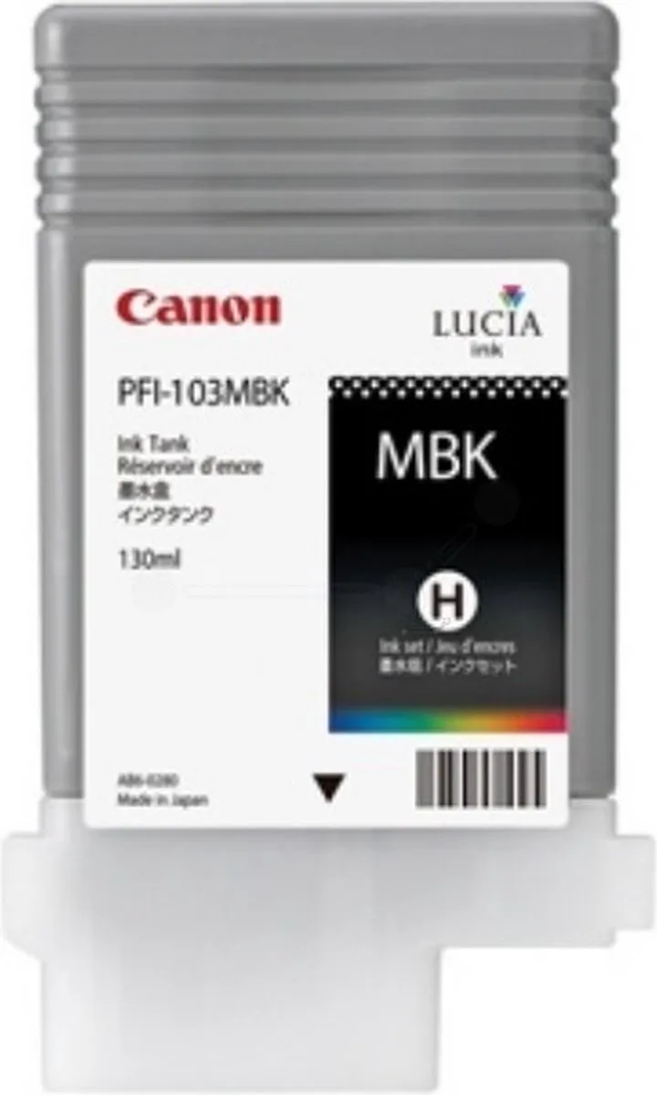 PFI-103MBK - Inktcartridge / Mat by Canon in Black – product photo