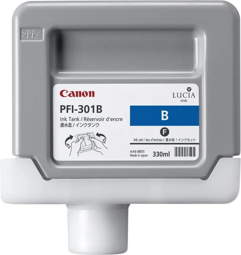 PFI-301GY - Inktcartridge by Canon in Pigment Blauw – product photo