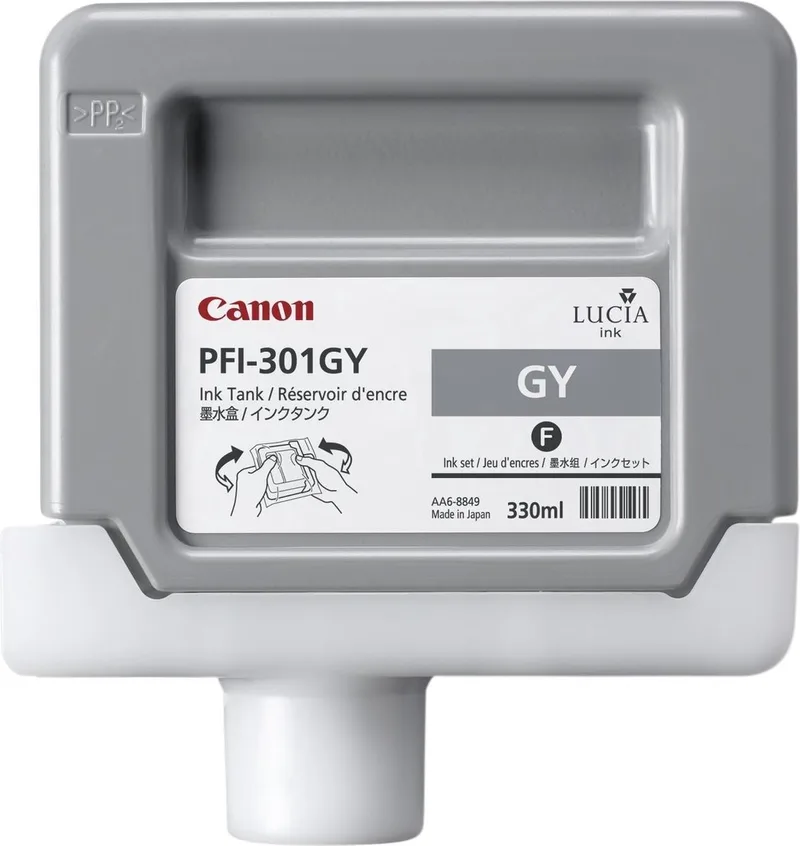 PFI-301GY - Inktcartridge von Canon in Pigment Grijs – Produktfoto