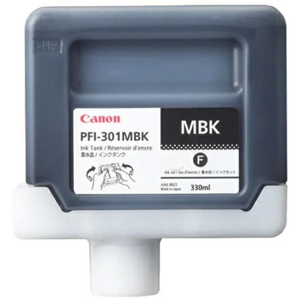Canon PFI-301 MBK Blækpatron Mattsort 1485B001 N/A fra Canon – produktbillede
