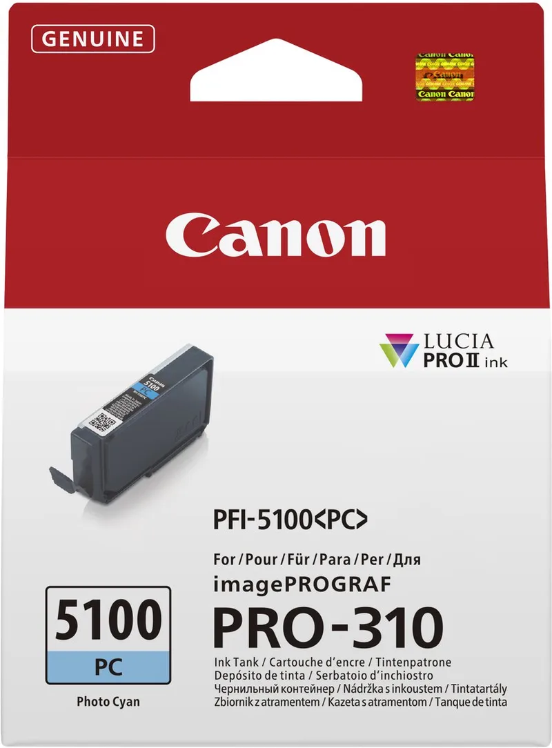 PFI-5100 PC inktcartridge 1 stuk(s) Origineel von Canon in Foto cyaan – Produktfoto