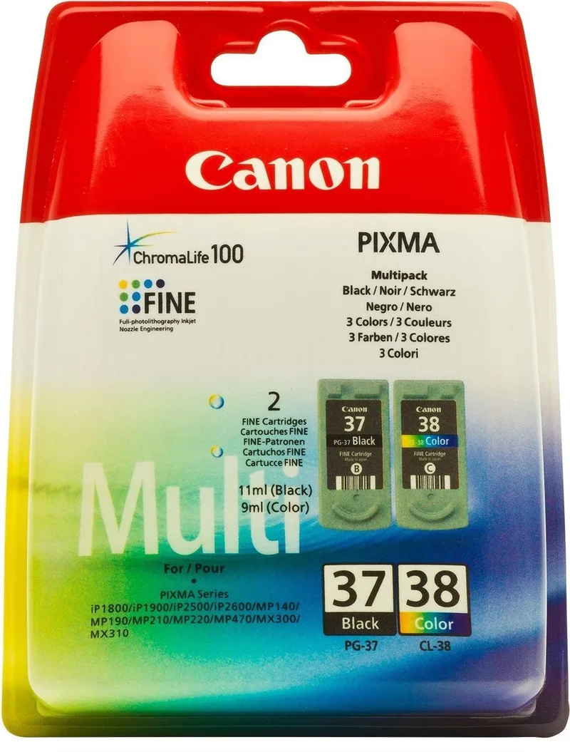 PG-37/CL-38 - Inktcartridge / Zwart / Kleur by Canon in Zwart en kleur – product photo