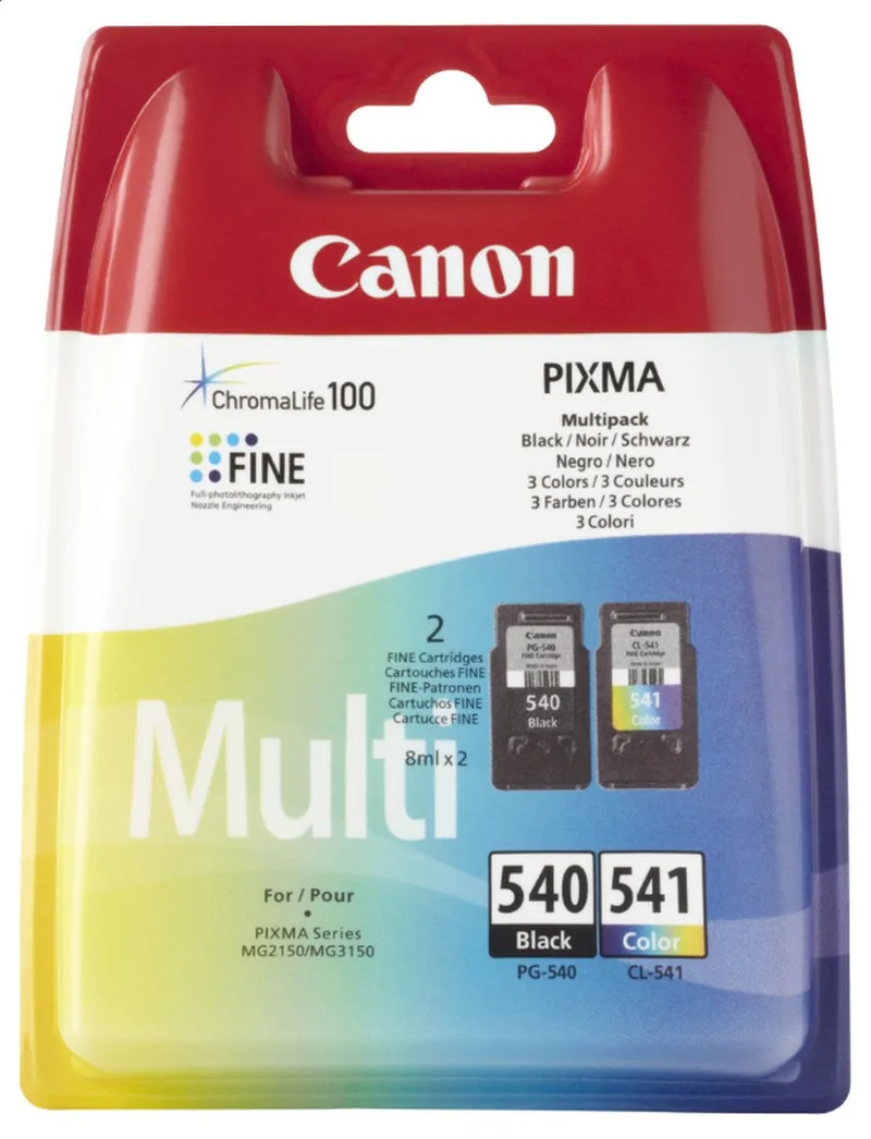 PG-540/CL-541 - Inktcartridge - Zwart / Kleur von Canon in Mehrfarbig – Produktfoto