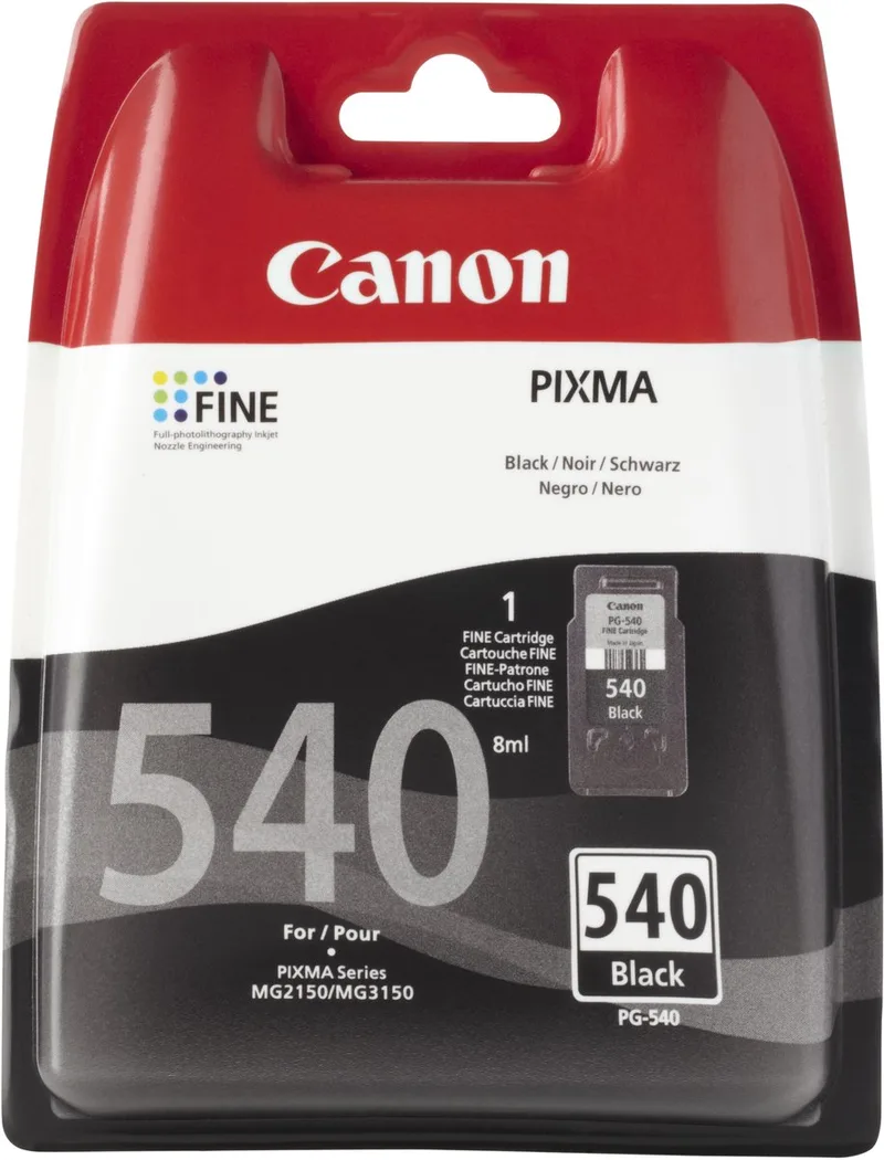 PG-540 - Inktcartridge - Origineel - Standaard capaciteit by Canon in Black – product photo