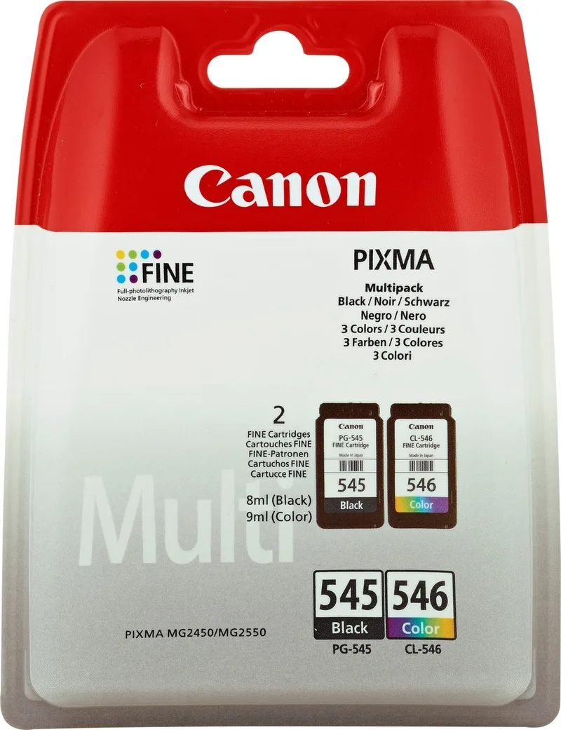 PG-545/CL-546 - Inktcartridge - Multipack - Zwart / Kleur by Canon in Multicolour – product photo