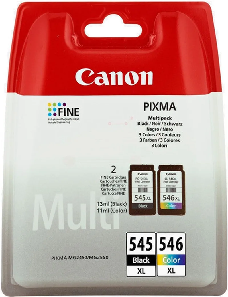 PG-545XL/CL-546XL - Inktcartridge - MultiPack - CMYK - 8286B006 de Canon en Multicolore – photo produit