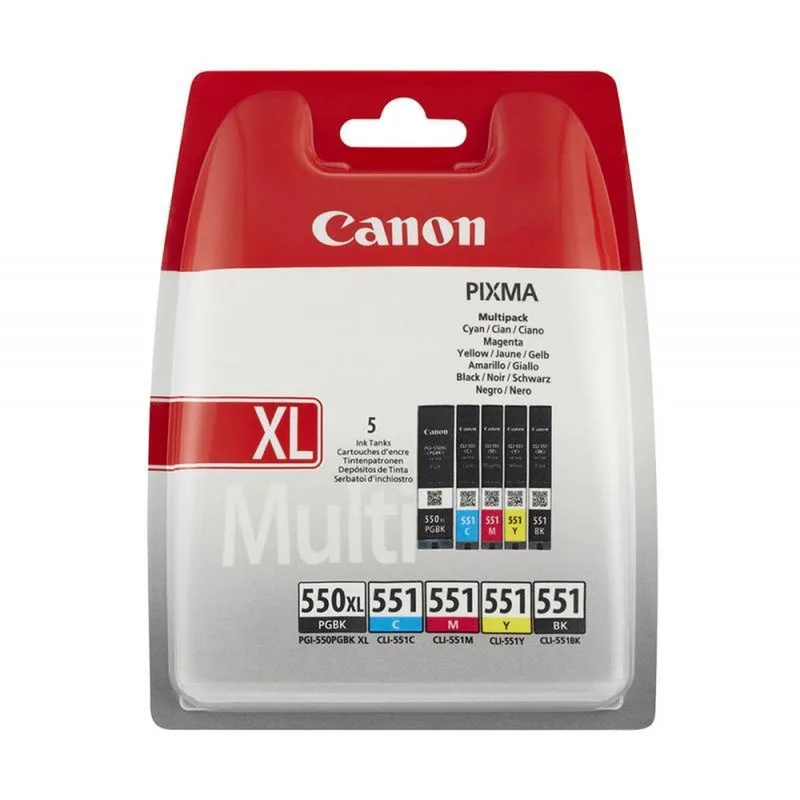 PG-550XL/CL-551 - Inktcartridge - Multipack - Kleur by Canon in Black – product photo