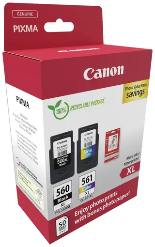 PG-560XL/CL-561XL - Inktcartridge - Origineel - Hoge capaciteit - Kleur by Canon in Black – product photo 2 of 2