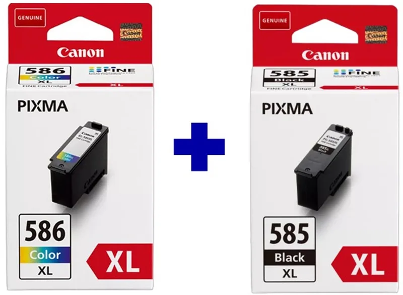 PG-585XL + CL-586XL - Inktcartridge - Origineel - Hoge capaciteit - Kleur en + Retourzakje by Canon in Black – product photo