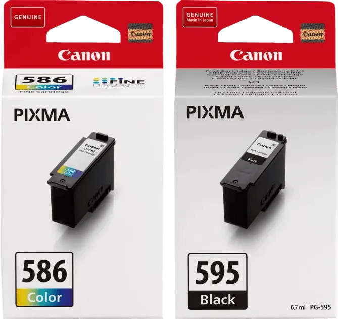 PG-595 + CL-586 Cartridge Combo Pack von Canon – Produktfoto