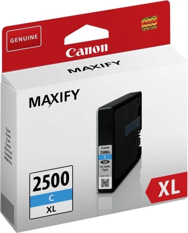 PGI-2500XL C inktcartridge Origineel Hoog (XL) rendement de Canon en Cyaan – photo produit
