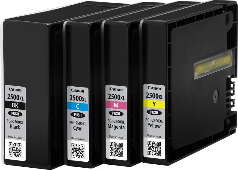 PGI-2500XL - Inktcartridge / Zwart / Cyaan / Geel / Magenta / Hoge Capaciteit by Canon in Black – product photo