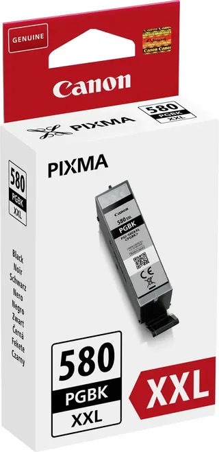 PGI-580PGBK XXL inkt cartridge pigment extra hoge capaciteit (origineel) de Canon en Noir – photo produit 2 sur 2