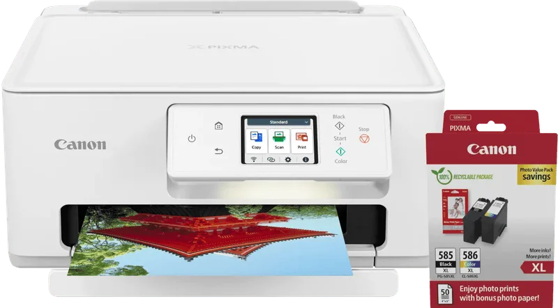 PIXMA TS7650i + 1 set extra XL cartridges + fotopapier de Canon – photo produit