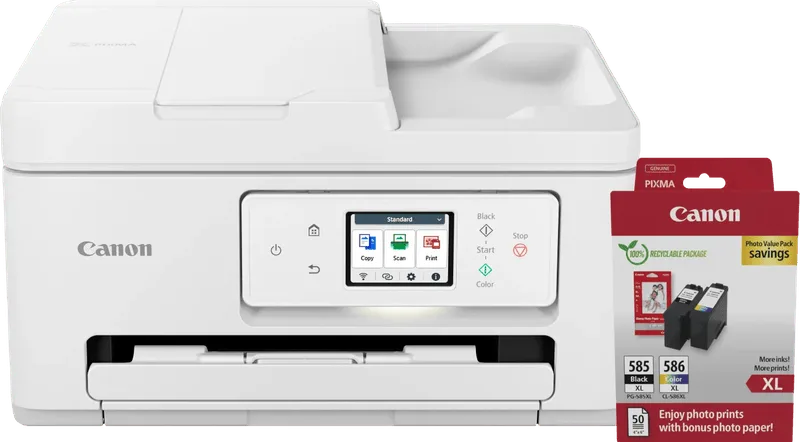 PIXMA TS7750i + 1 Satz XL-Reservepatronen + Fotopapier von Canon – Produktfoto