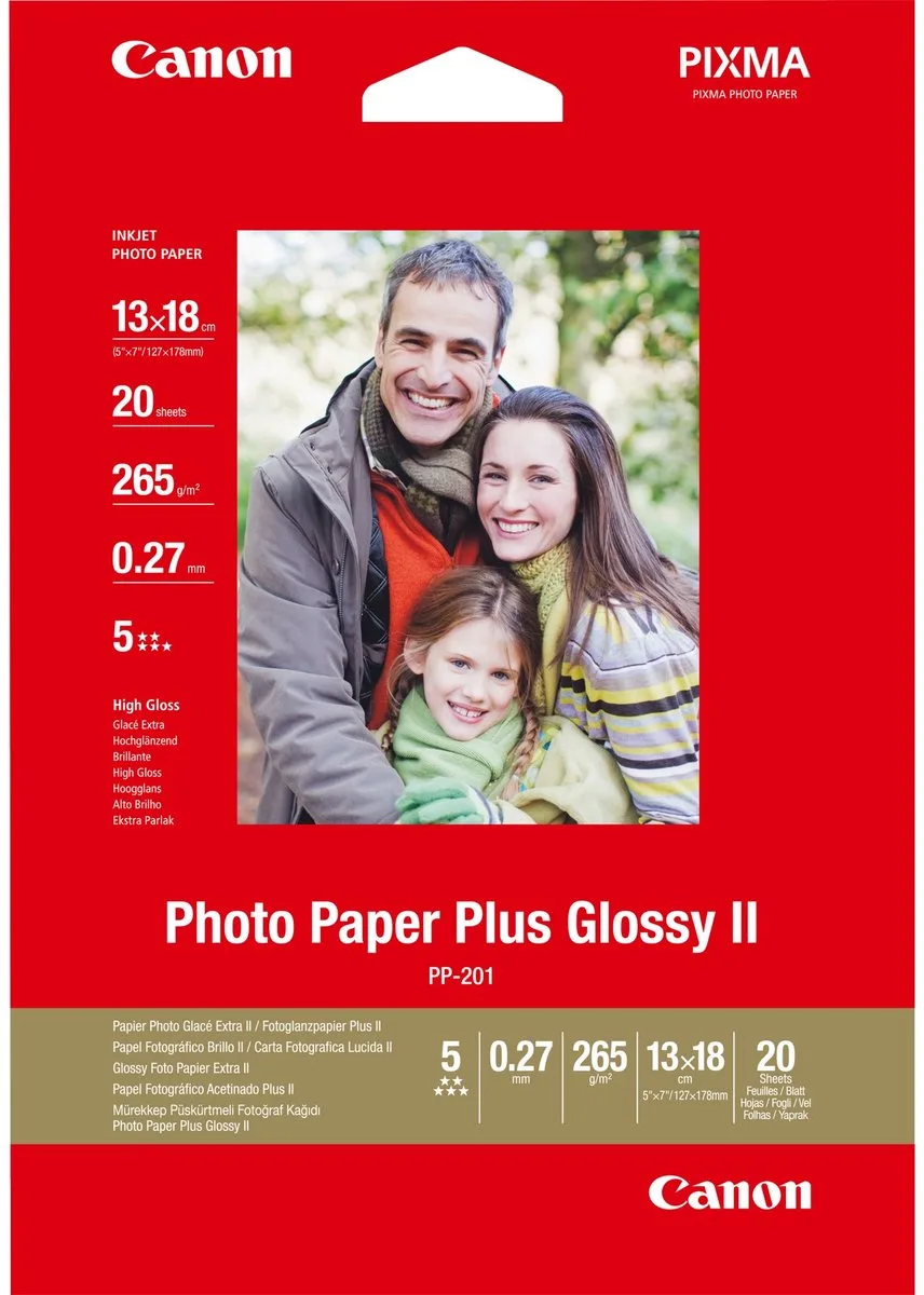 PP-201 - Fotopapier - 13 x 18 cm - 20 vellen van Canon in Canon – productfoto