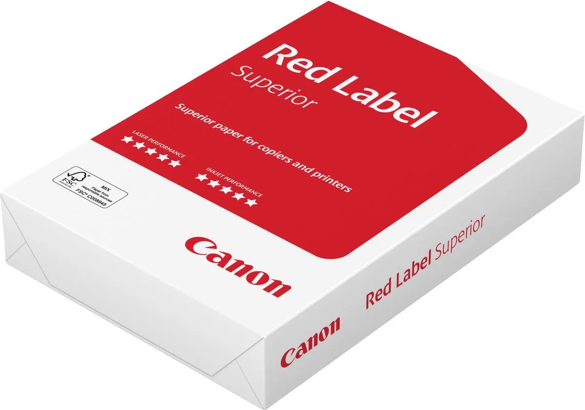 Red Label Superior 97001535 Printpapier, kopieerpapier DIN A4 100 g/m² 500 vellen de Canon en Blanc – photo produit