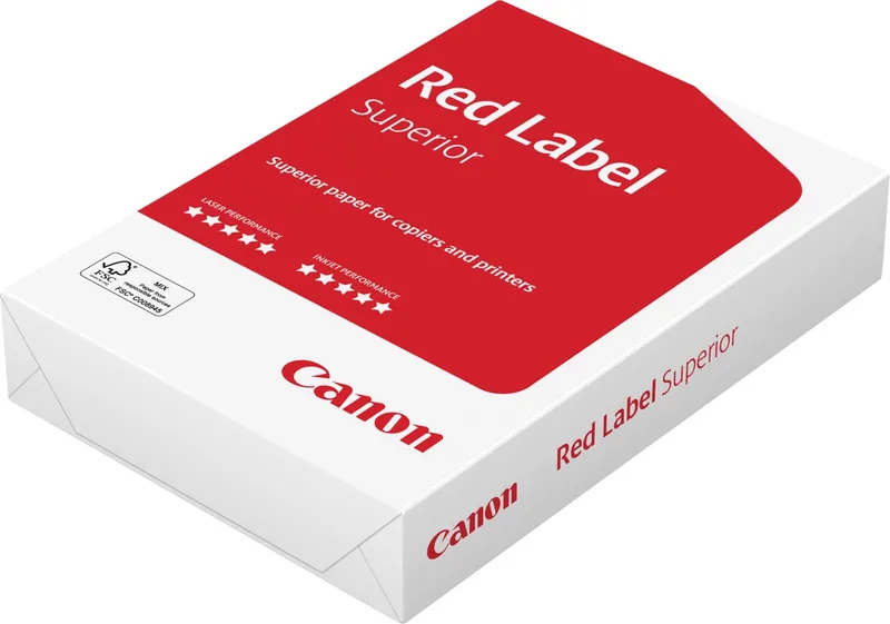 Red Label Zero Superior printpapier ft A4, 80 g, pak van 500 vel van Canon – productfoto