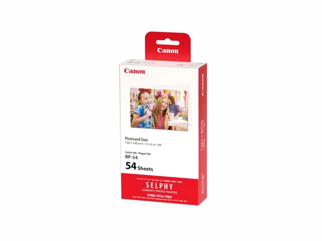 RP-54 - Instant fotopapier - Inkt/papierset - Voor SELPHY CP-printers - Origineel - 10 x 15 cm formaat - 54 sheets