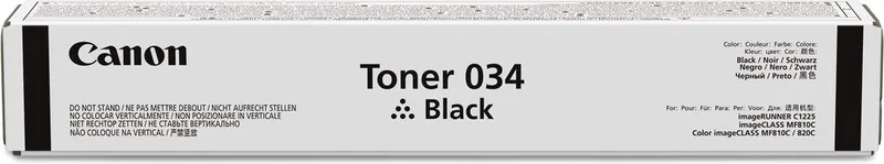 Toner 034 Black fra Canon i Sort – produktbillede