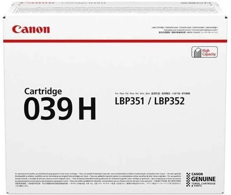 Toner Canon 039H Black fra Canon i Sort – produktbillede