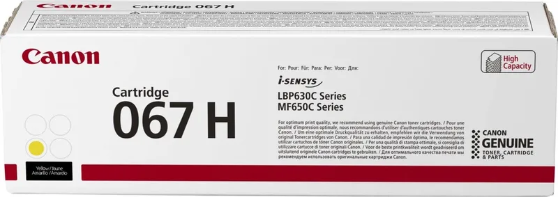 Toner Canon 067H Yellow de Canon en Jaune – photo produit