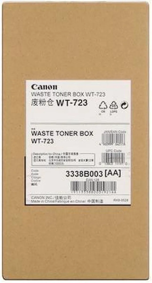 WT-723 waste toner container standard capacity 1-pack by Canon in White – product photo
