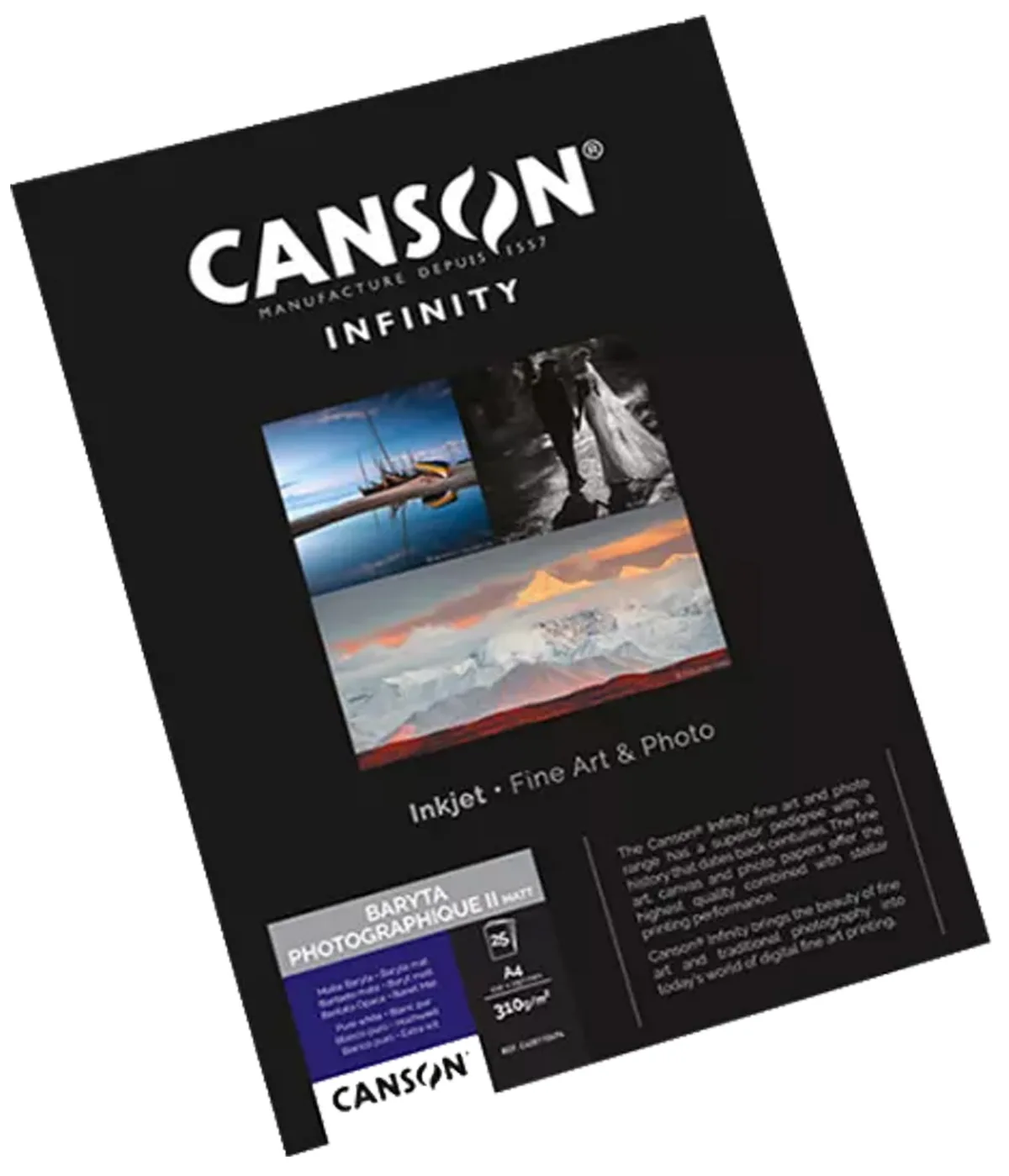 INFINITY Fotopapier BARYTA Photographique II Matt, A3 fra Canson – produktbillede
