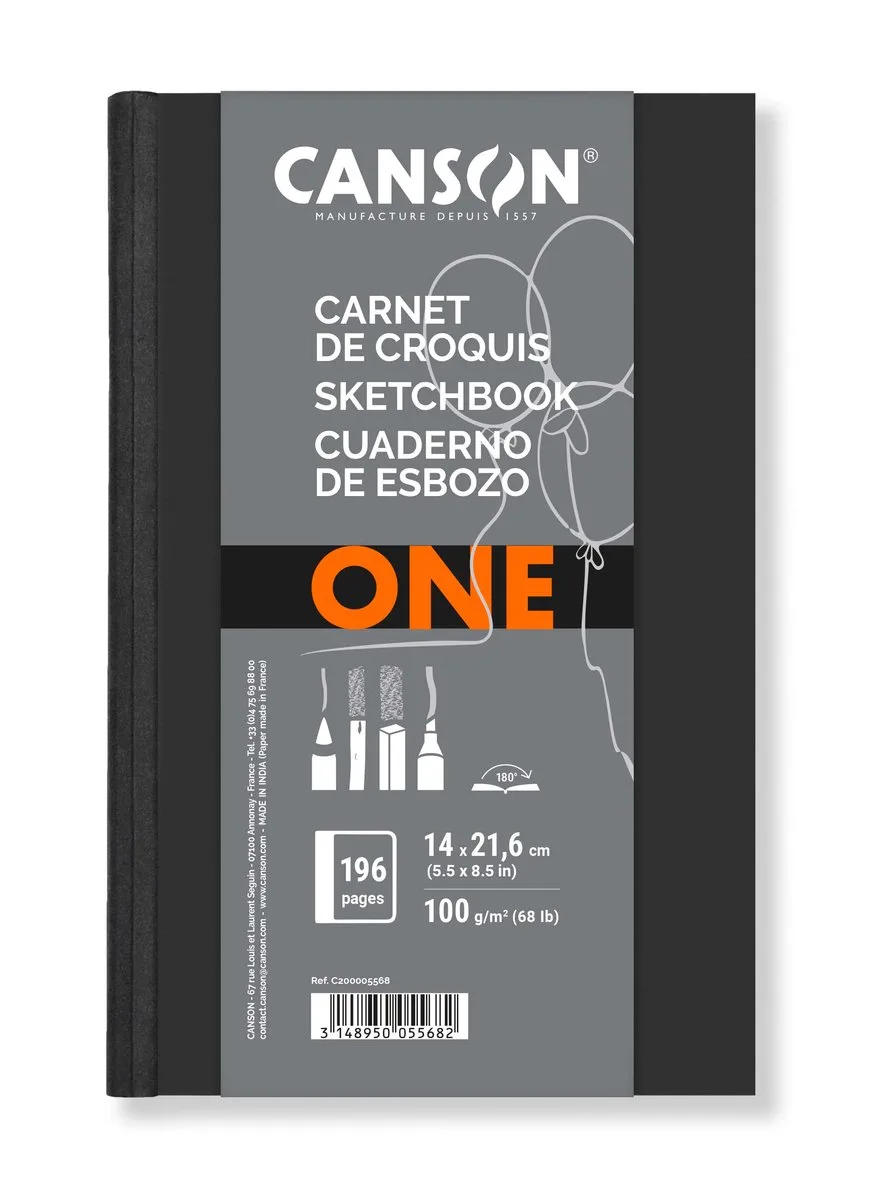 Schetsboek canson art book one hardcover 140x216mm | 6 stuks fra Canson i Hvid – produktbillede