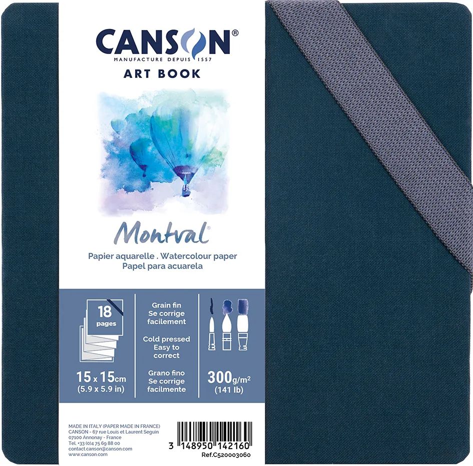 Skizzenbuch ART BOOK Montval Akkordeon, 150 x 150 mm von Canson – Produktfoto