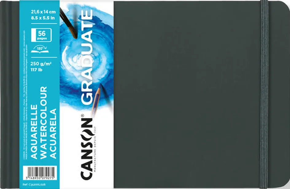 Skizzenbuch GRADUATE Aquarelle, 216 x 140 mm fra Canson – produktbillede