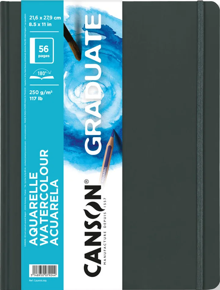Skizzenbuch GRADUATE Aquarelle, 216 x 279 mm fra Canson – produktbillede